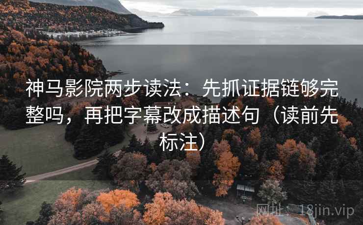 神马影院两步读法：先抓证据链够完整吗，再把字幕改成描述句（读前先标注）  第2张